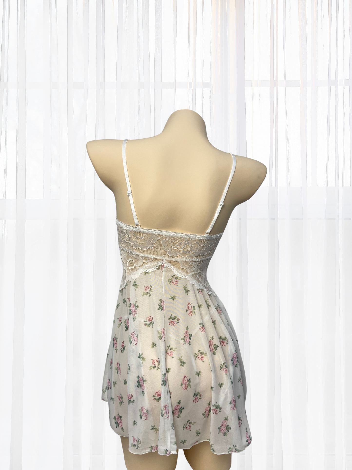 *NEW* Alisa Floral Sheer Camisole - White