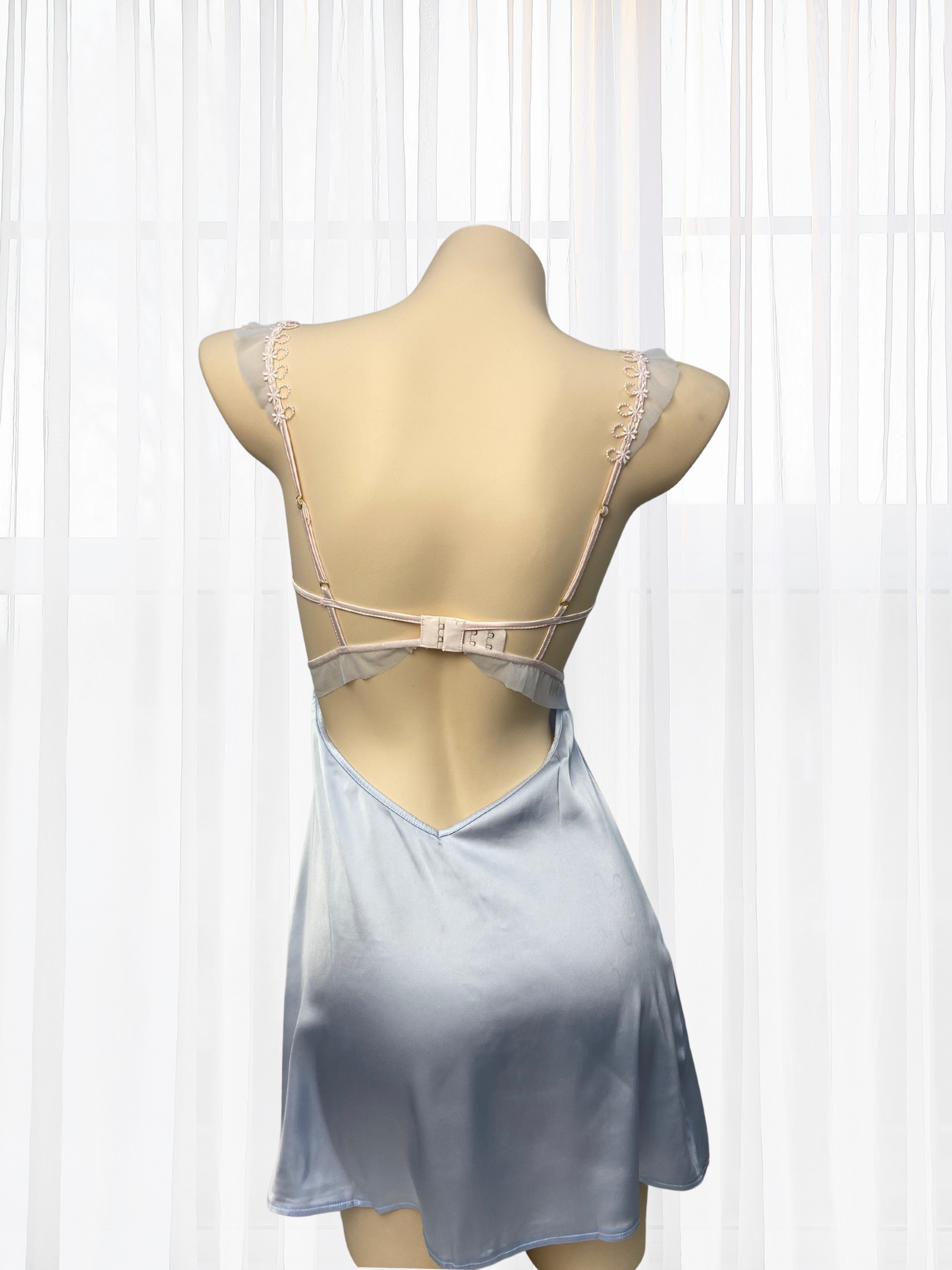 Elena Soft Satin Camisole - Blue