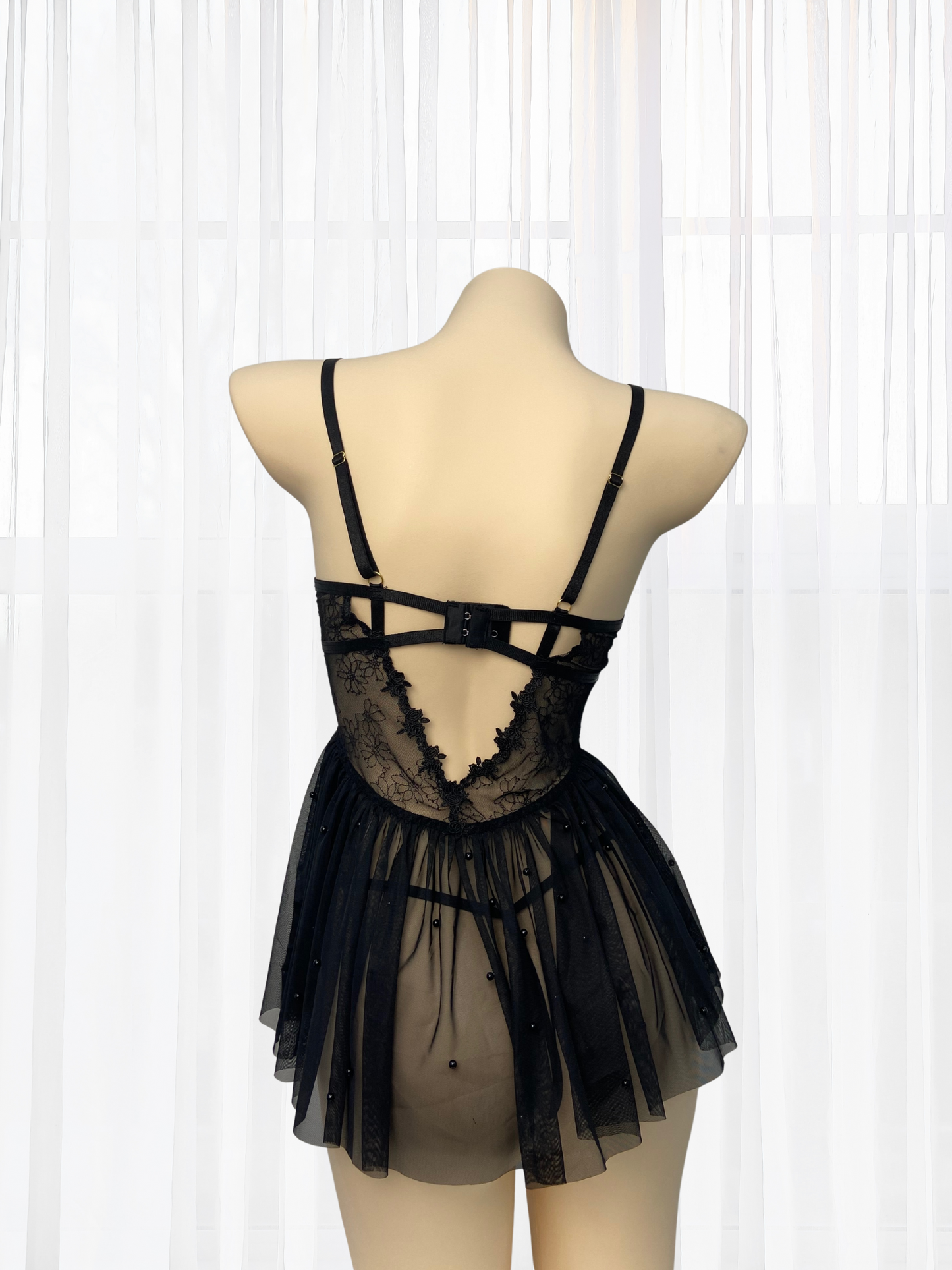 *NEW* Madeline Soft Sheer Babydoll - Black