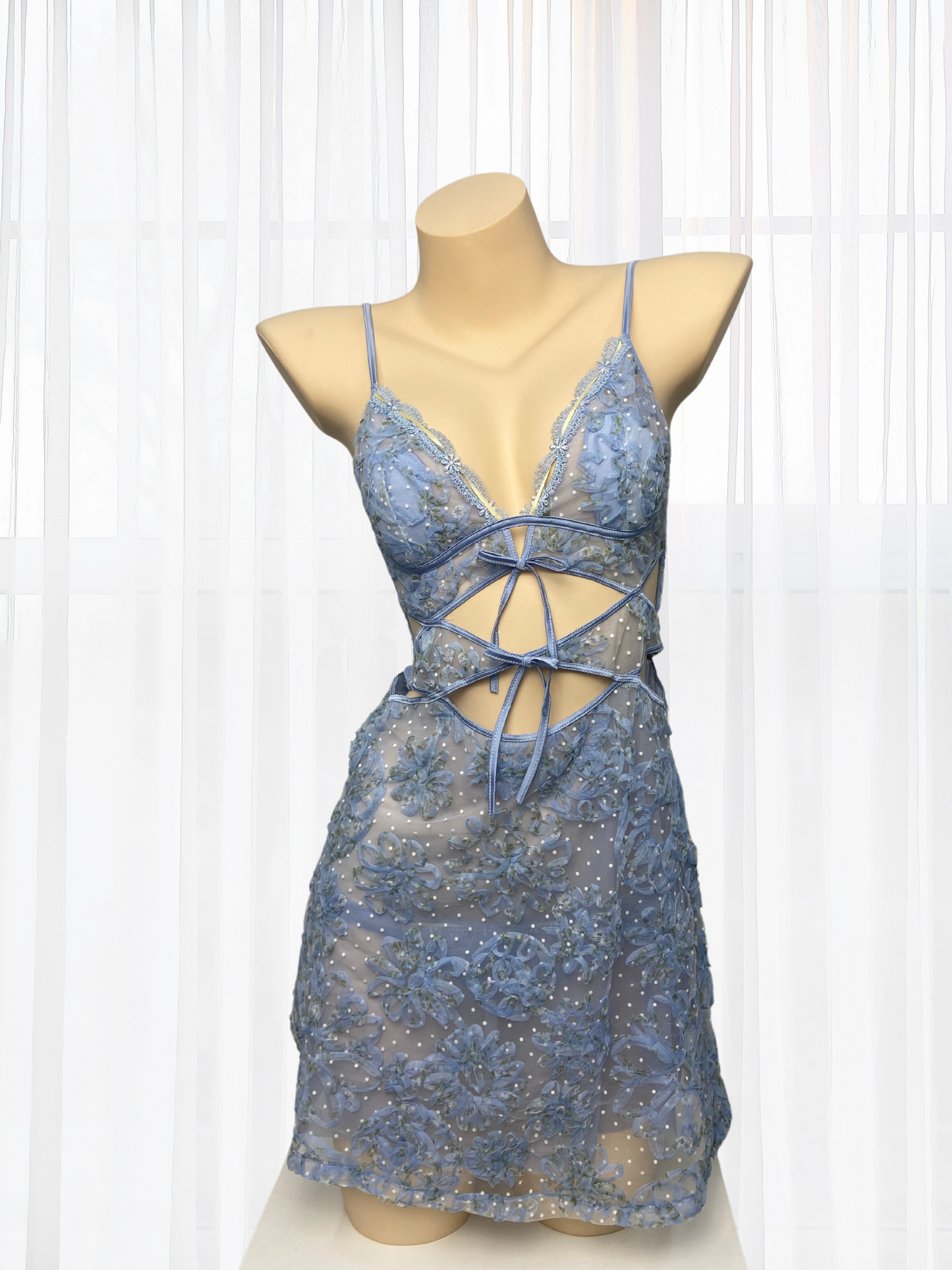 Wonder 18 Amelia Blue Camisole Babydoll Ruffle Design
