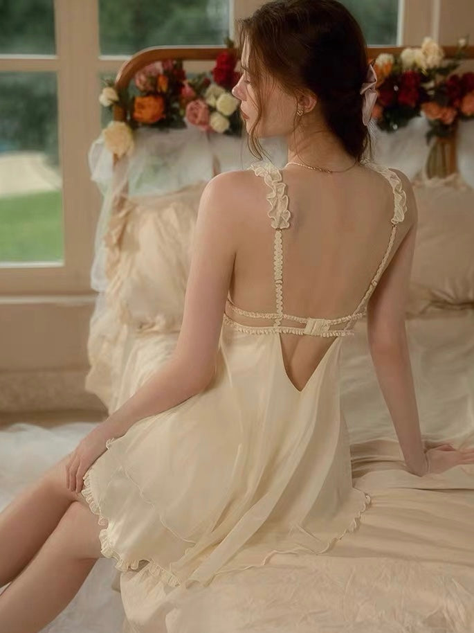 Wonder 18 Alice All Satin Babydoll Beige