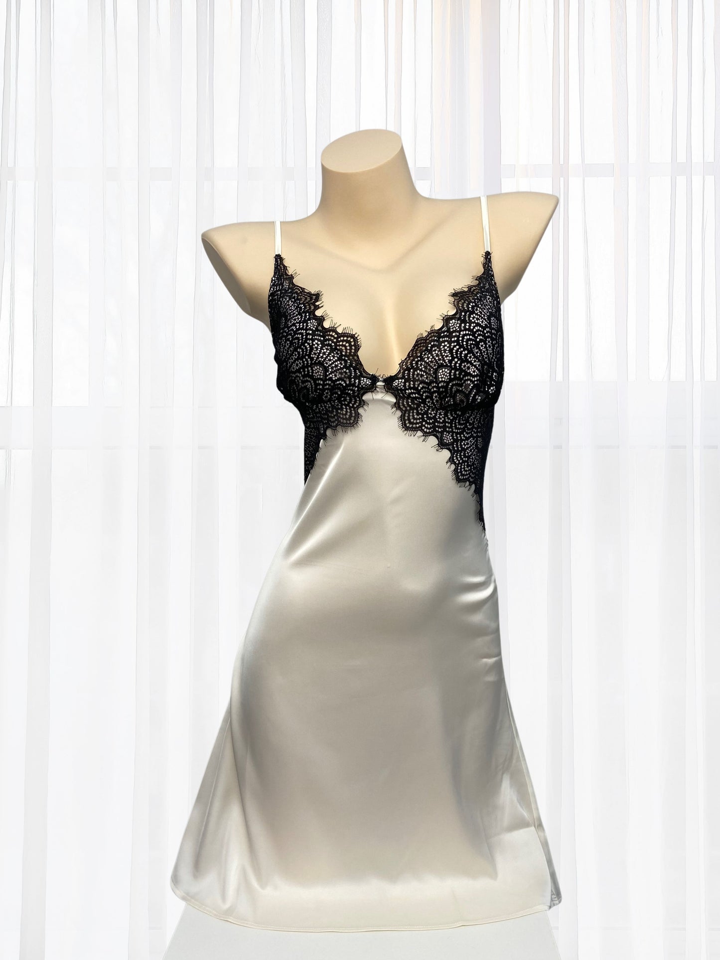 Riona Satin Babydoll - Beige