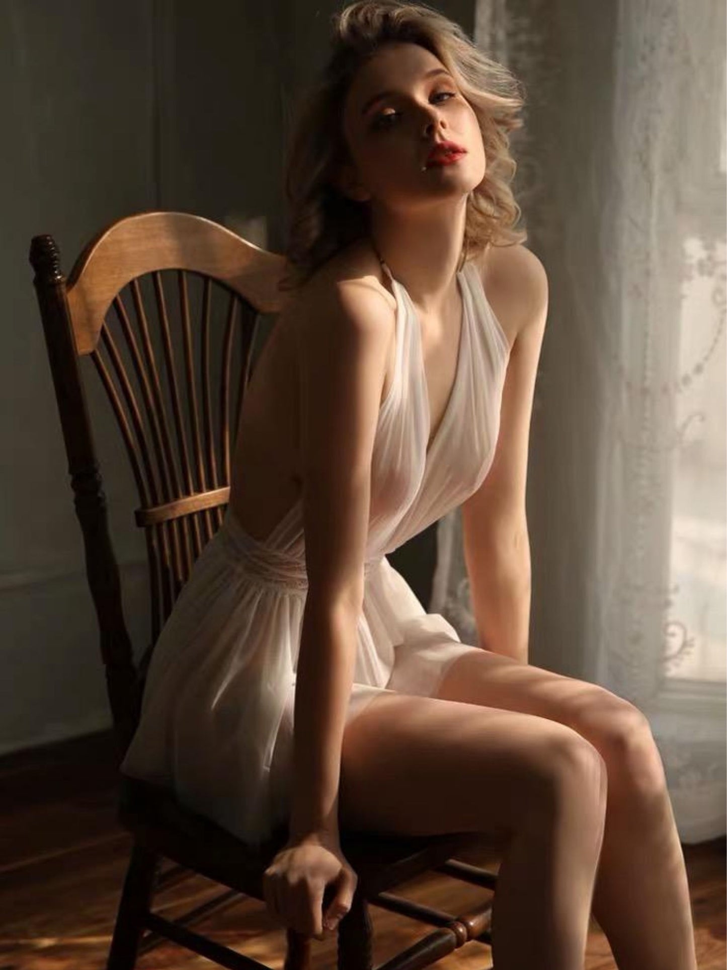 seductive lingerie in white