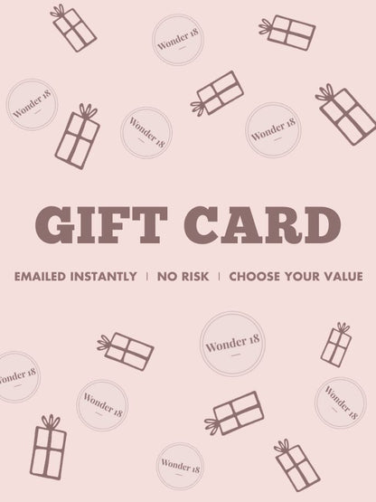 Wonder 18 Gift Card
