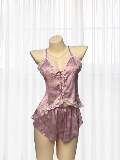 *NEW* Ailany Satin Cami Set - Pink