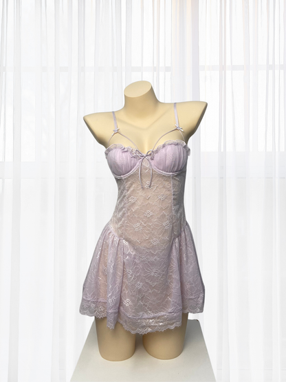 *NEW* Isabelle Lacey Babydoll - Lilac