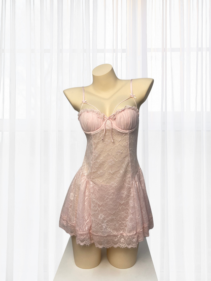 *NEW* Isabelle Lacey Babydoll - Pink