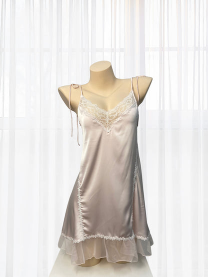 Amelie Pink Satin Chemise - Wonder 18