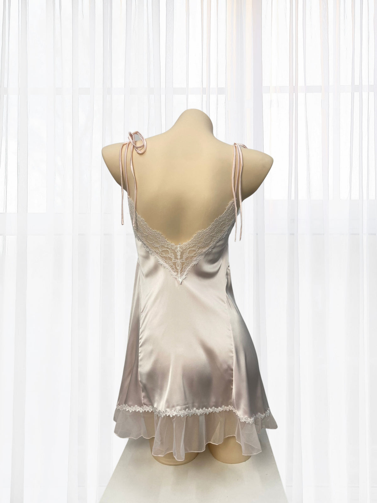 Amelie Pink Satin Chemise - Wonder 18