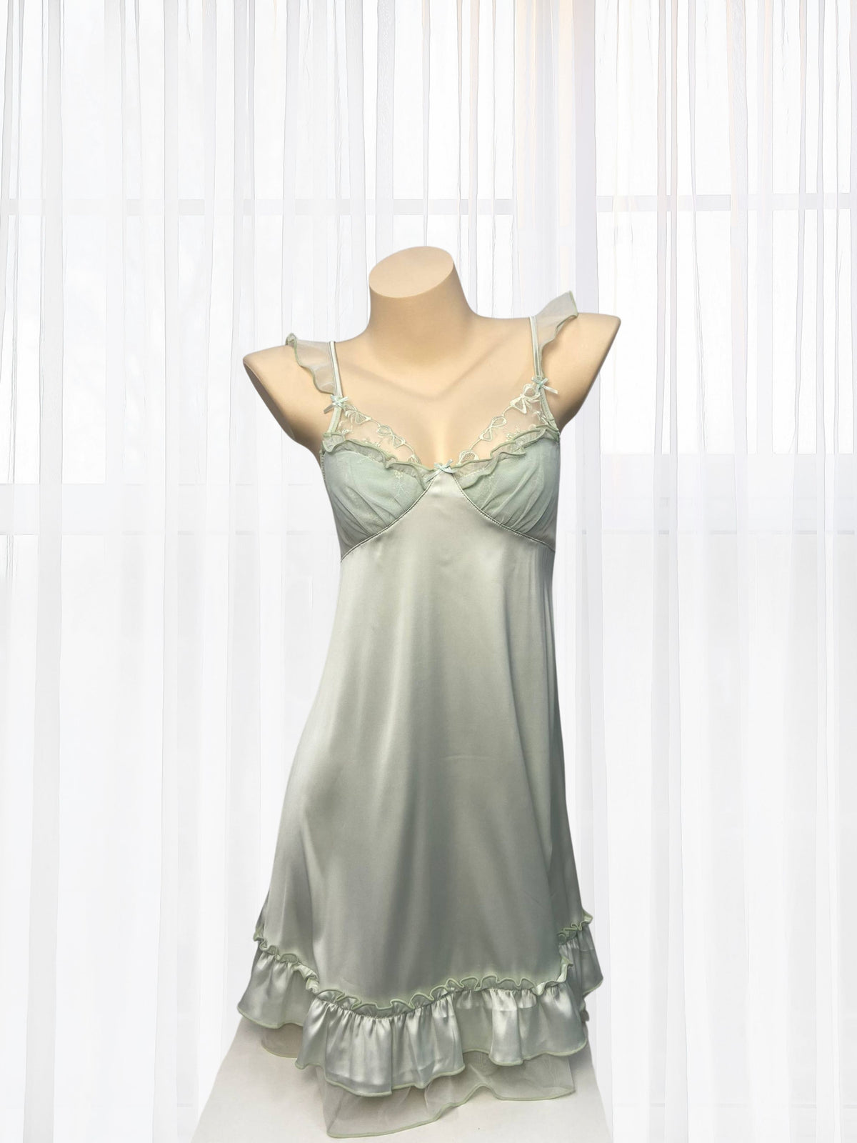 Evelina Green Ruffle Chemise - Wonder 18