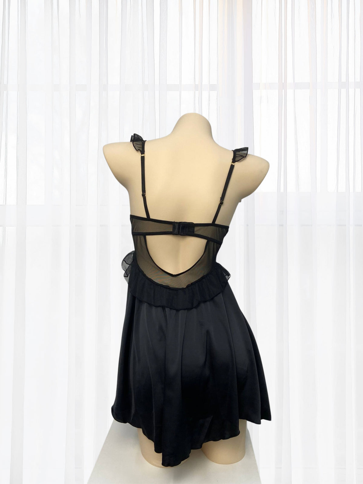 Seraphina Black Lace Chemise - Wonder 18