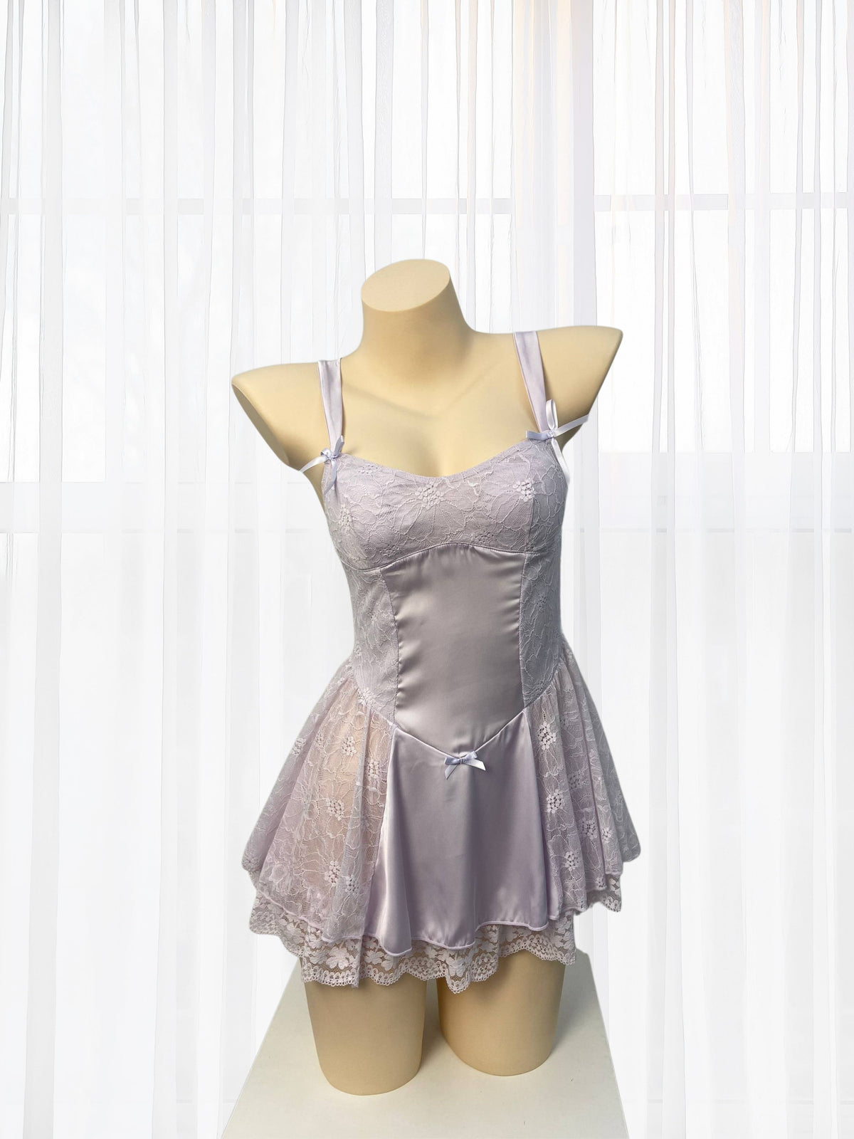 Elara Lavender Lace Chemise - Wonder 18