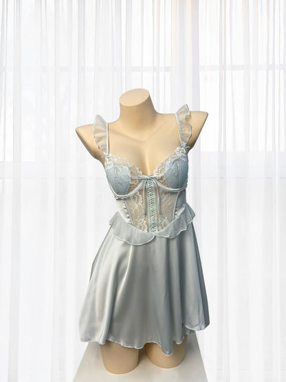 Seraphina Blue Lace Chemise - Wonder 18