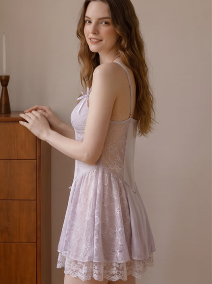 Elara Lavender Lace Chemise - Wonder 18