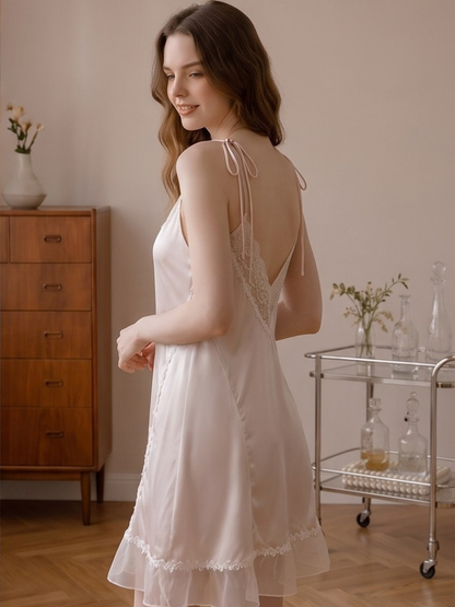 *NEW* Amelie Pink Satin Chemise