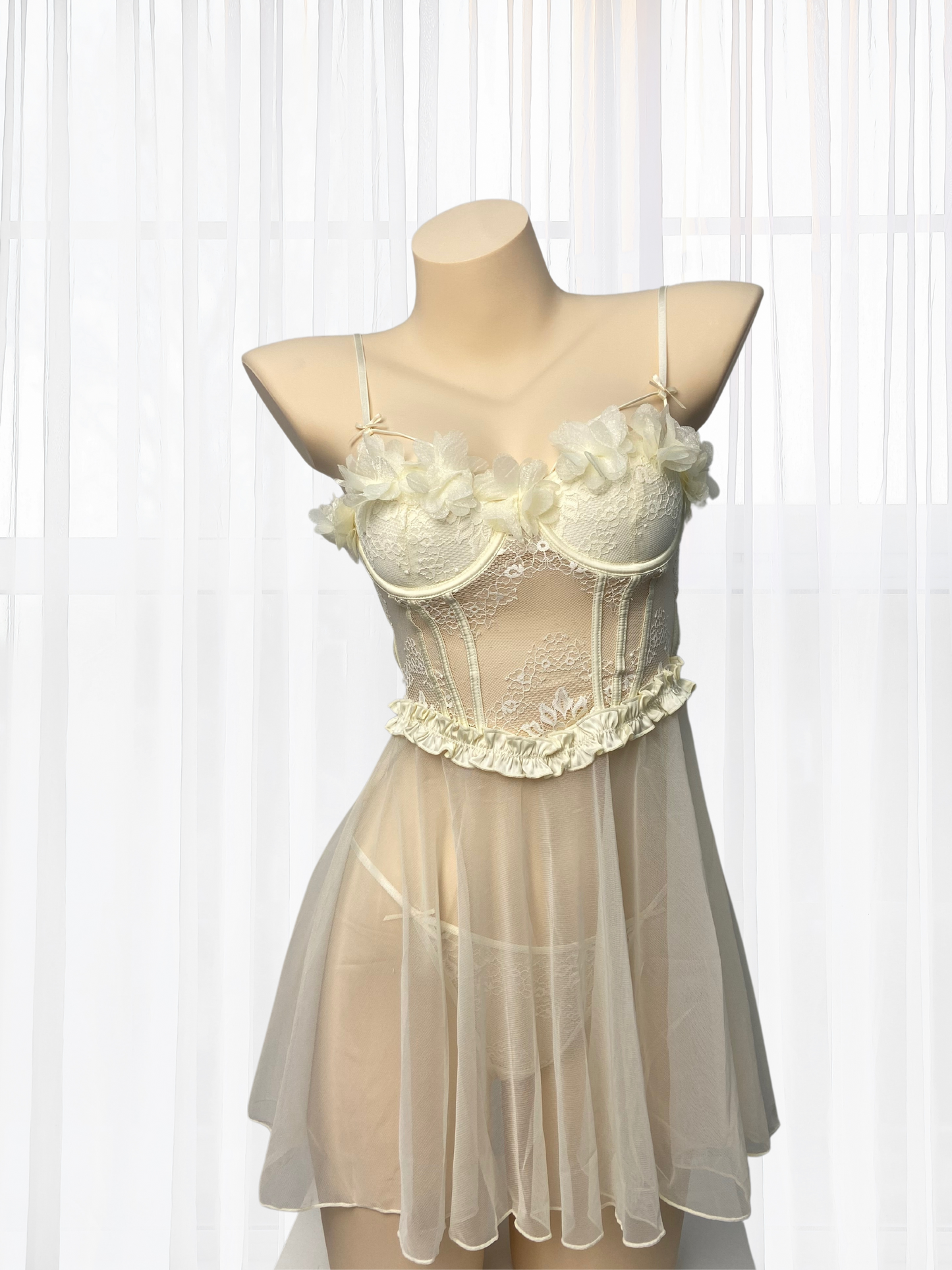 *NEW* Martina Mesh Floral Babydoll