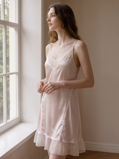 *NEW* Amelie Pink Satin Chemise