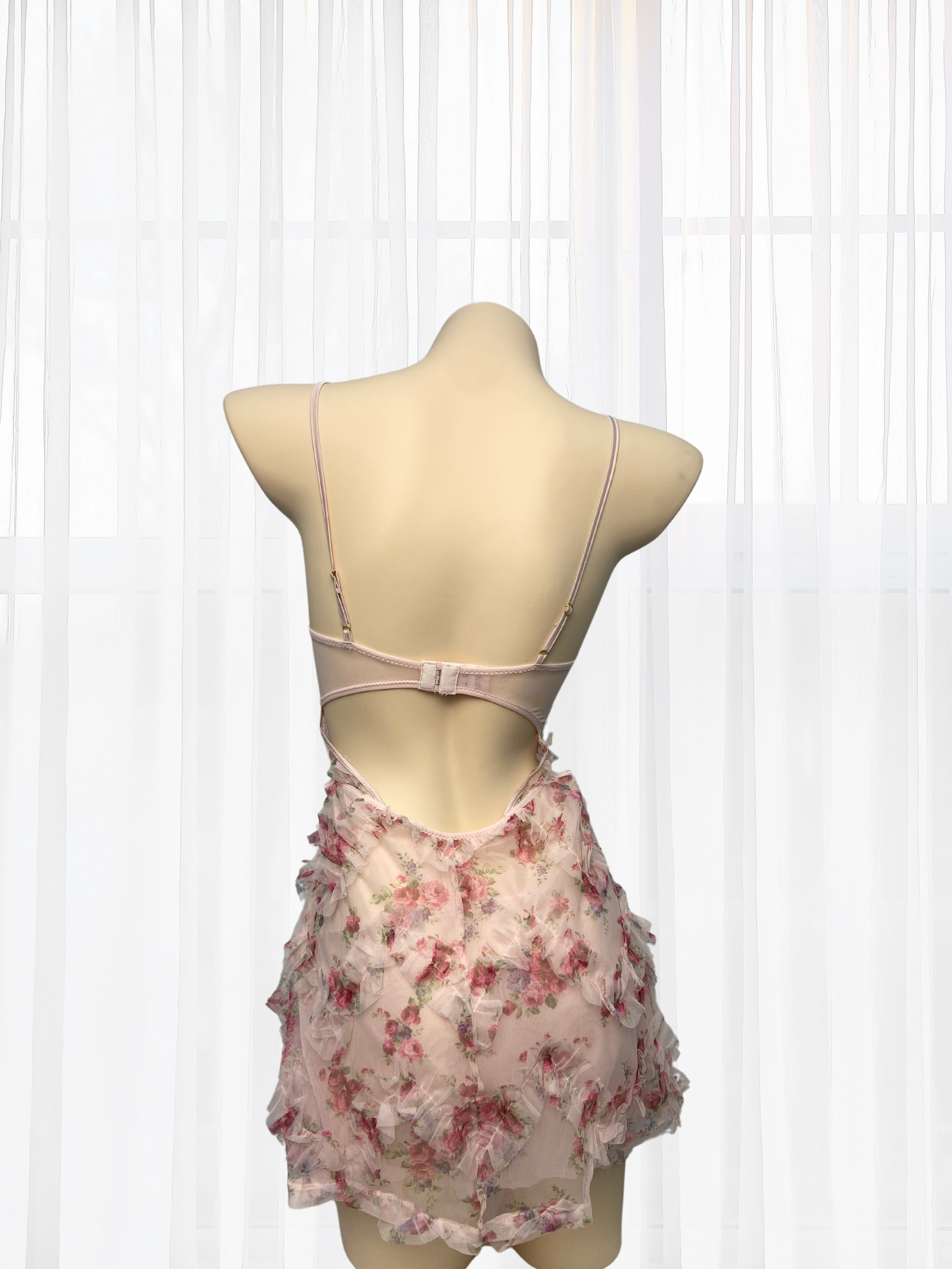 Wonder 18 Amelia Pink Camisole Babydoll Ruffle Design