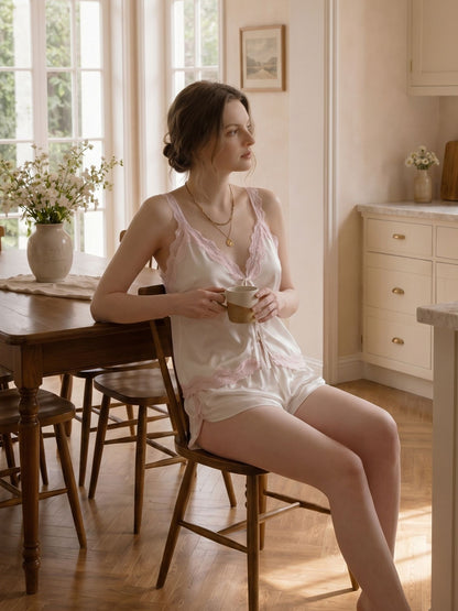 *NEW* Ailany Satin Cami Set - Beige
