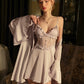 sexy lavender satin nightdress