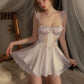 sexy lavender babydoll lingerie