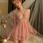 sexy cute seductive pink babydoll with matching panty