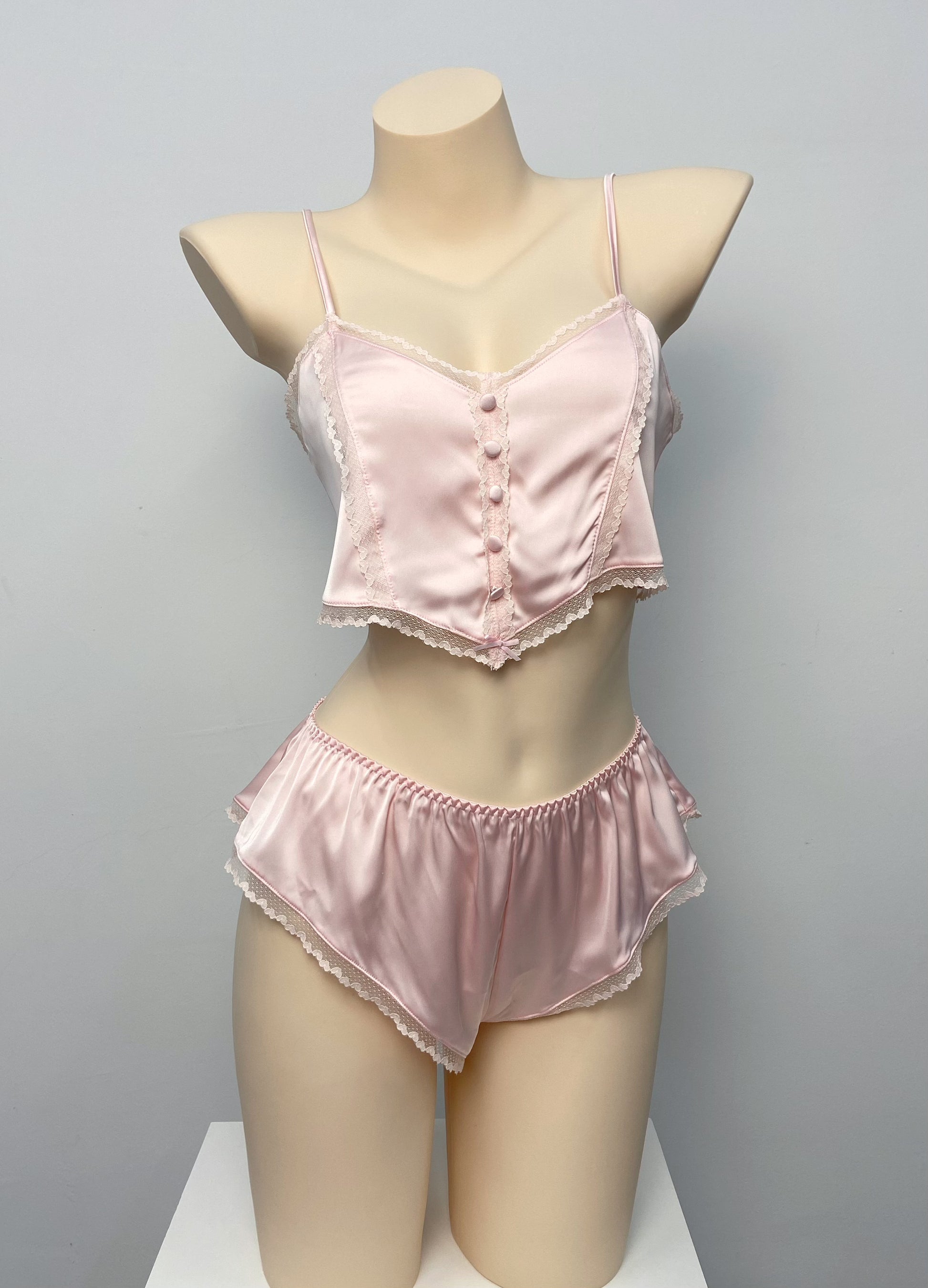 Hana Soft Cami Set Pink