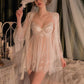 cute and sexy white babydoll with robe