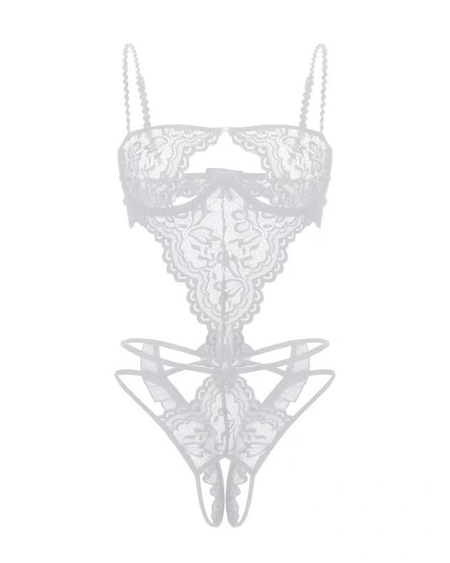 Wonder 18 Sexy Lyla Open Crotch Bottomless Bodysuit Lingerie Seductive For Romantic Night.