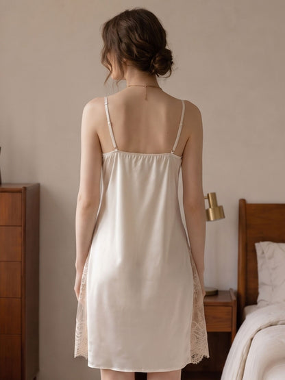 Martina White Side Lace Chemise - Wonder 18