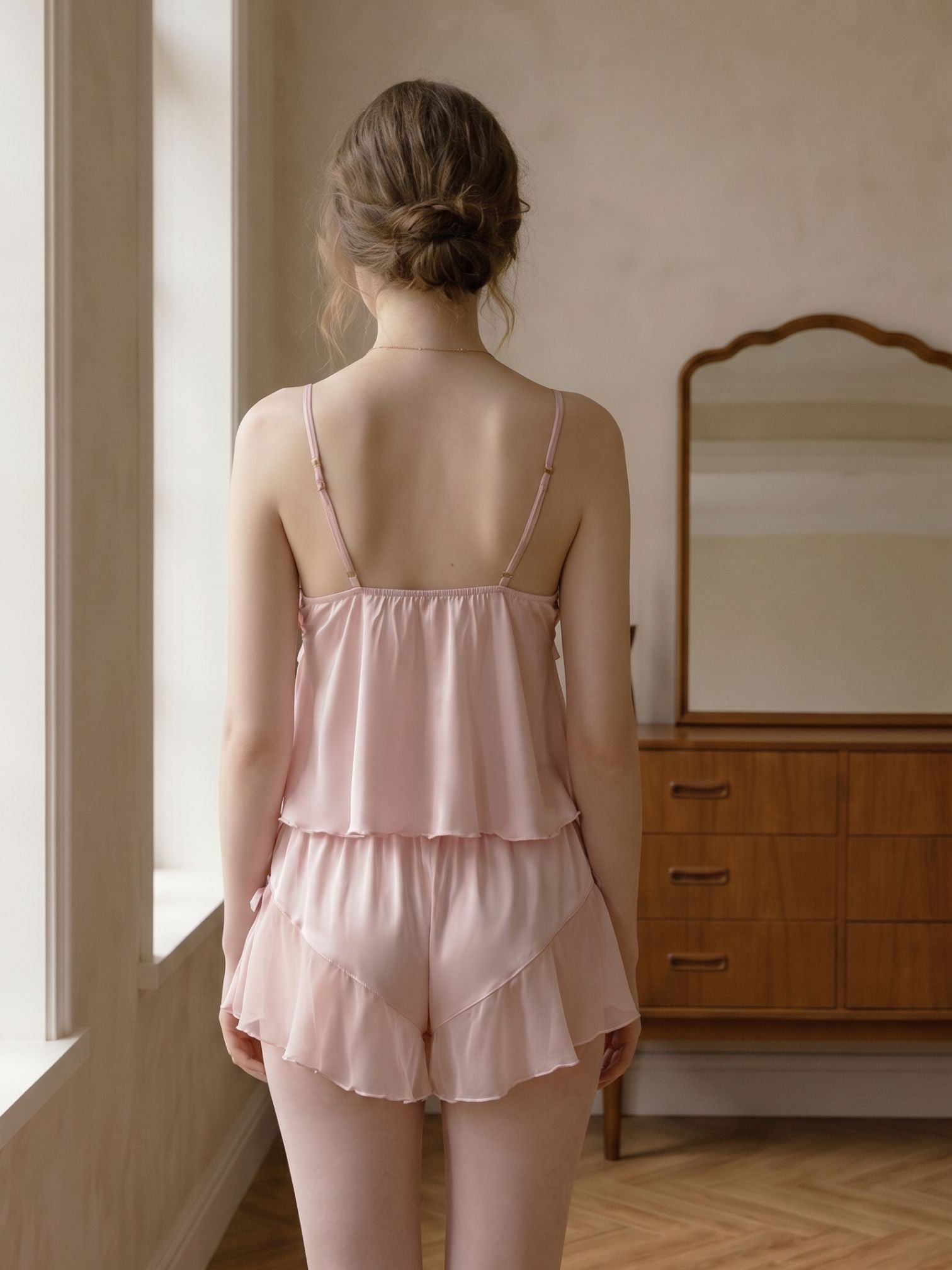 Wonder 18 Nova Pink Satin Cami Set