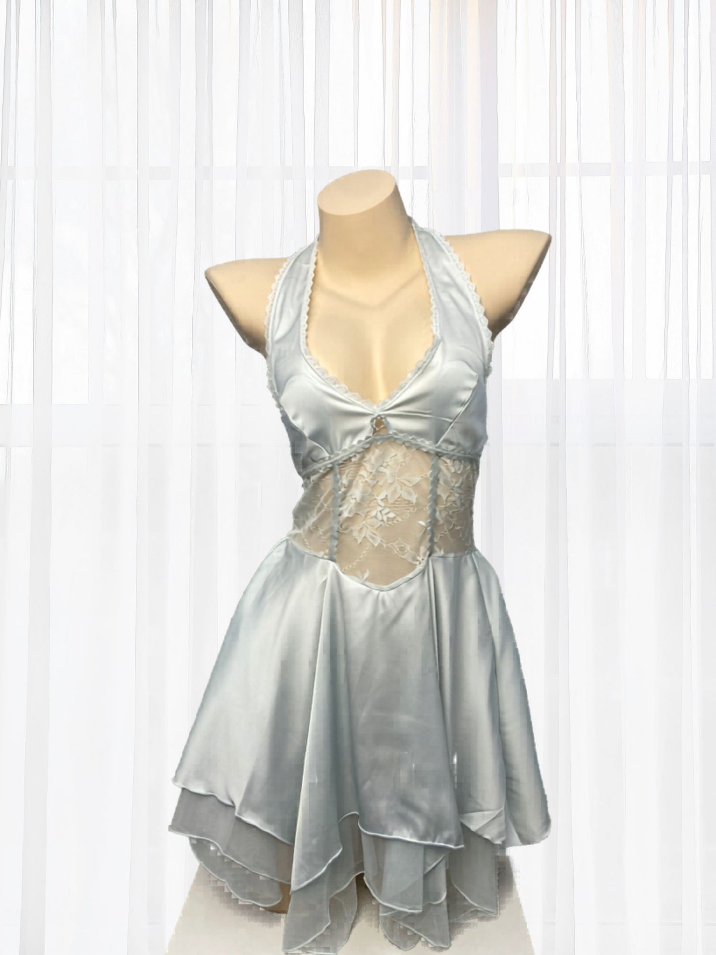 Wonder 18 Vada Dress with Deep V neckline and soft, airy finish
