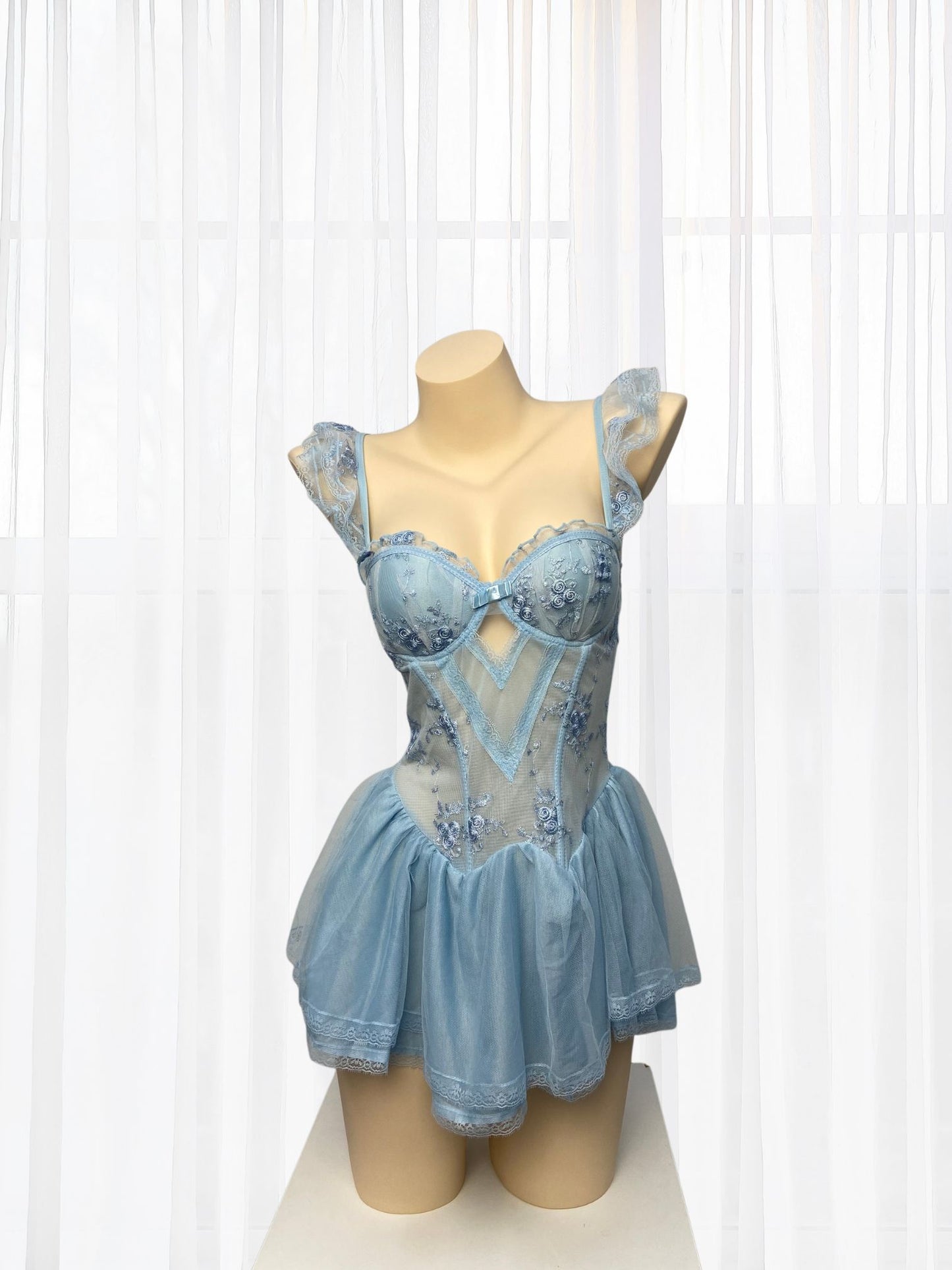 Aurora Blue Corset Dress - Wonder 18