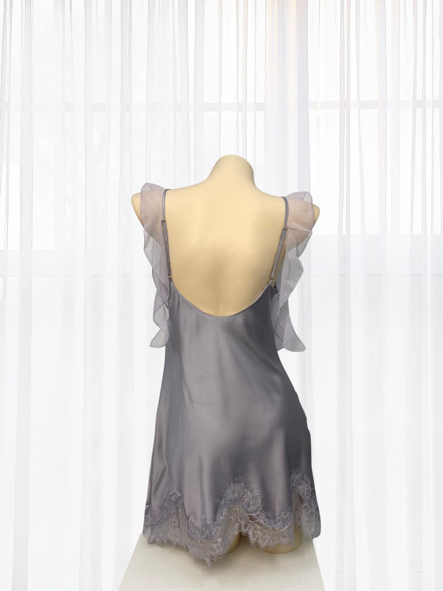 Jilian Grey Satin Chemise - Wonder 18