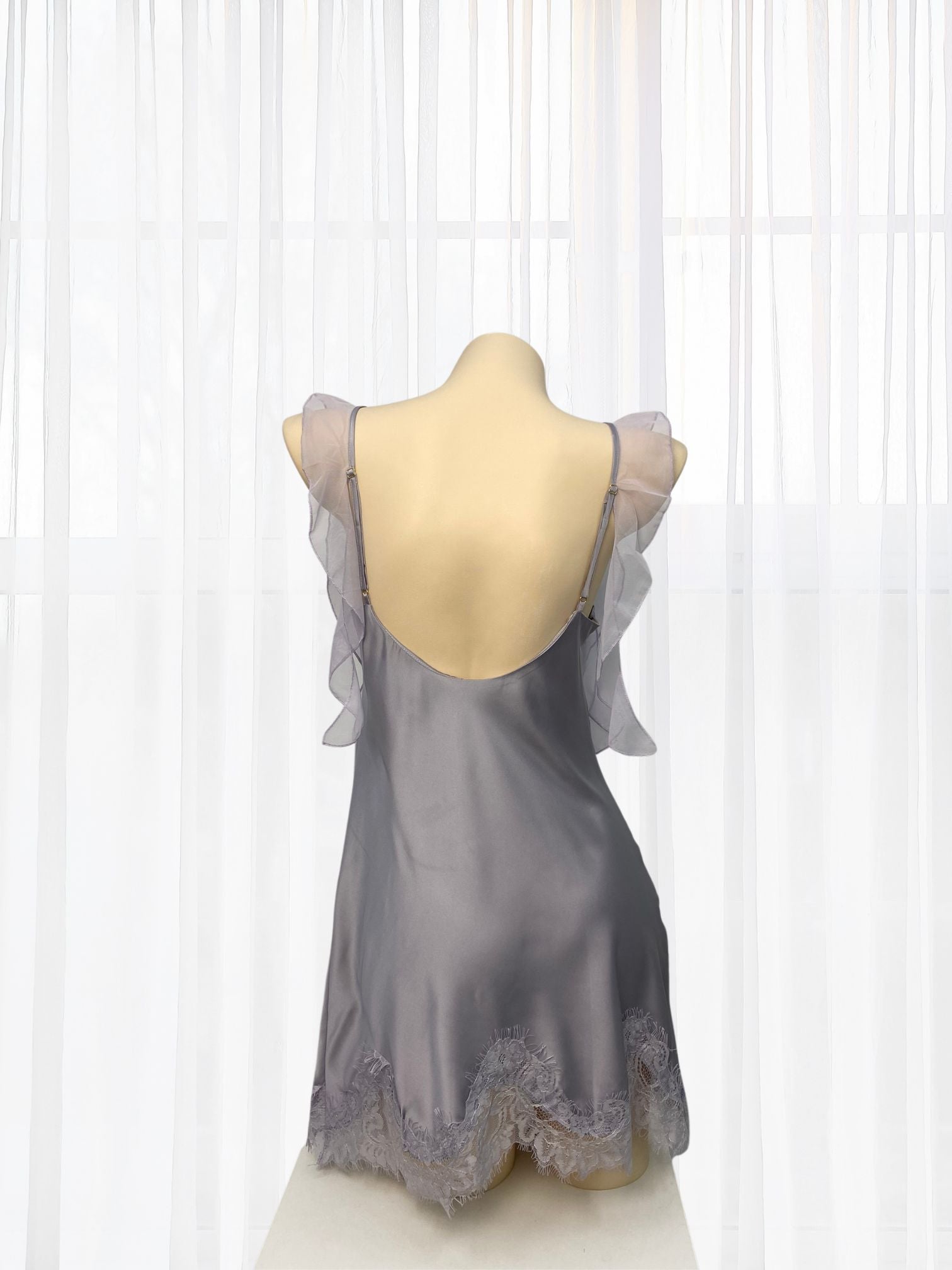 Jilian Grey Satin Chemise - Wonder 18