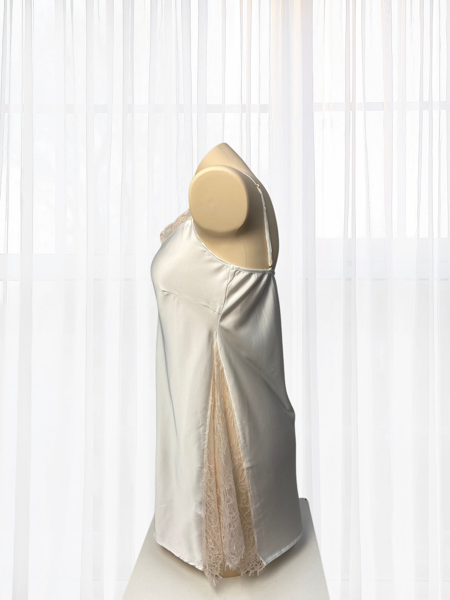 Martina White Side Lace Chemise - Wonder 18