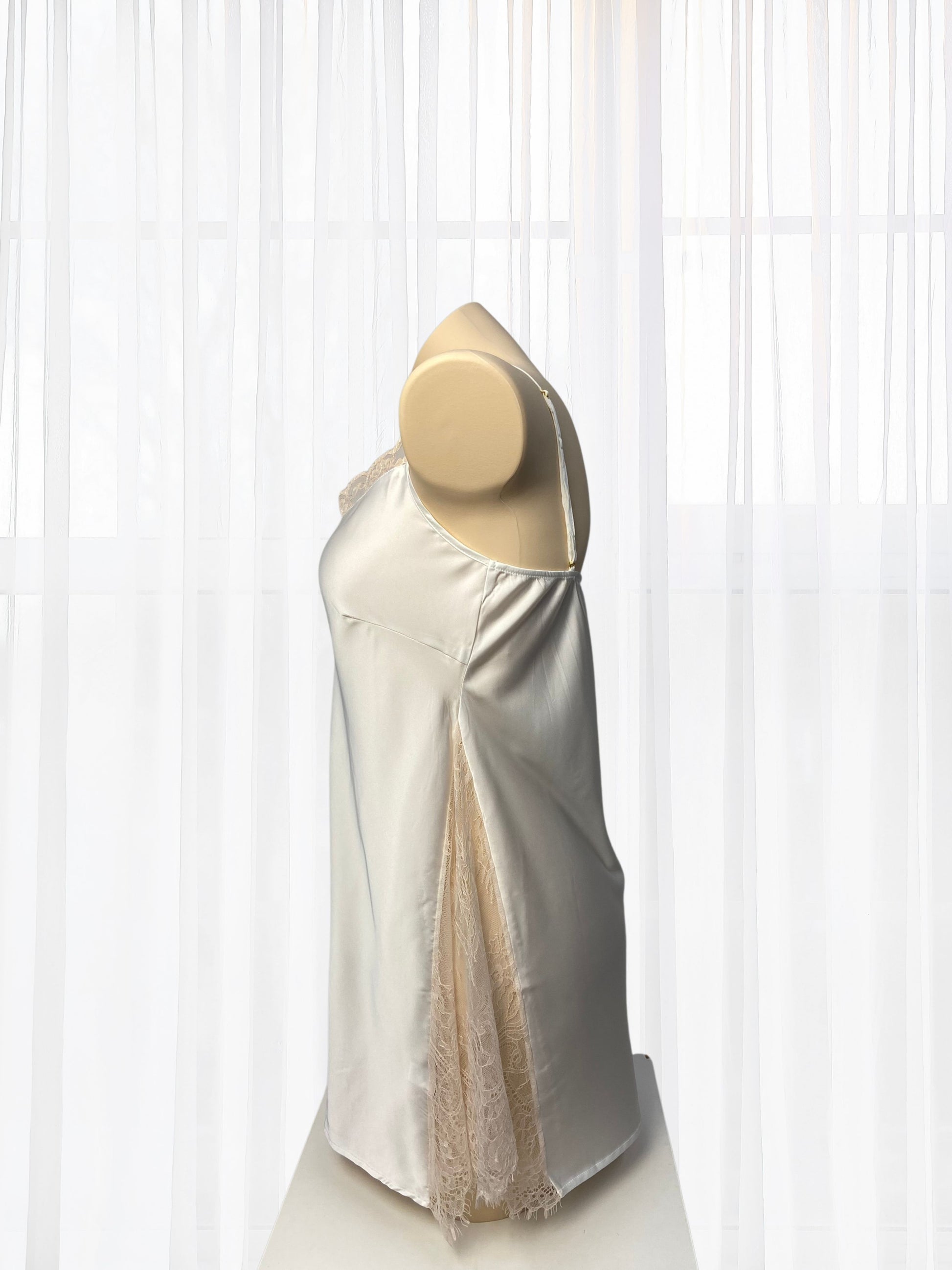 Martina White Side Lace Chemise - Wonder 18