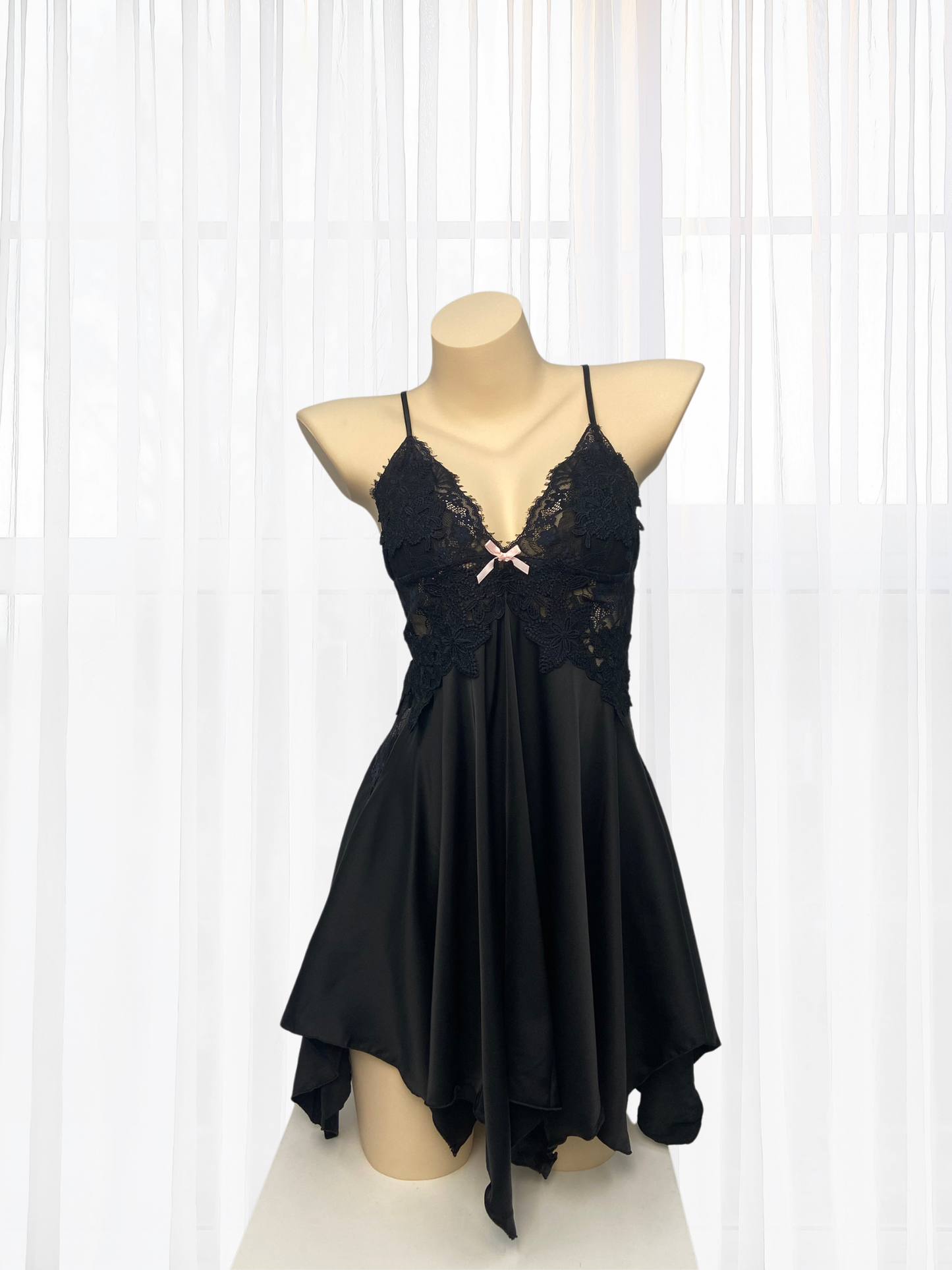 Wonder 18 Ayra Soft Satin Camisole dress with floral lace bodice for a bridal-inspired look