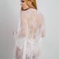 Debbie French Eyelash Bride Robe - White