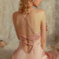 sexy pink nightdress lingerie with robe